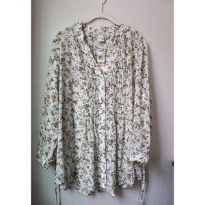 NWT American Rag bohemian peasant top 3X